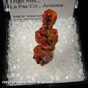 Minerals Specimen: Vanadinite from Pure Potential Mine, Silver District, Trigo Mts., La Paz Co., Arizona Minerals Specimen: Vanadinite from Pure Potential Mine, Silver District, Trigo Mts., La Paz Co., Arizona