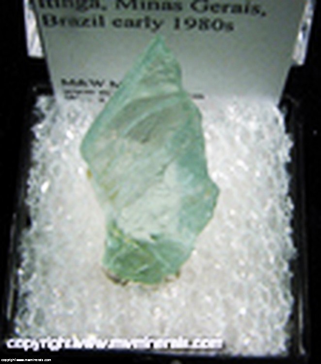 Mineral Specimen: Montebrasite from Itinga, Minas Gerais, Brazil 1980s Mineral Specimen: Montebrasite from Itinga, Minas Gerais, Brazil 1980s