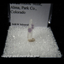 Minerals Specimen: Fluorite on Quartz from Sweet Home Mine, Alma, Park Co., Colorado Minerals Specimen: Fluorite on Quartz from Sweet Home Mine, Alma, Park Co., Colorado
