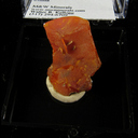 Mineral Specimen: Wulfenite from Jianshan Mine, Ruoqiang Co., Bayin'gholin Auton. Pref., Xinjiang Auton. Region, China Mineral Specimen: Wulfenite from Jianshan Mine, Ruoqiang Co., Bayin'gholin Auton. Pref., Xinjiang Auton. Region, China