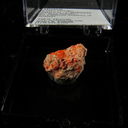 Mineral Specimen: Minium from Cerro Gordo, Inyo Co., California Ex. Steve Pullman, Ex. California Academy of Sciences Mineral Specimen: Minium from Cerro Gordo, Inyo Co., California Ex. Steve Pullman, Ex. California Academy of Sciences