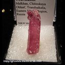 Mineral Specimen: Tourmaline from Malkhan, Chitinskaya Oblast', Transbaikalia, Eastern Siberia Region, Russia Mineral Specimen: Tourmaline from Malkhan, Chitinskaya Oblast', Transbaikalia, Eastern Siberia Region, Russia