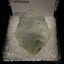Mineral Specimen: Fluorite from Felix Mine, Los Angeles Co., California Mineral Specimen: Fluorite from Felix Mine, Los Angeles Co., California