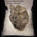 Mineral Specimen: Rutilated Quartz with Hematite from Novo Horizonte, Bahai, Brazil Mineral Specimen: Rutilated Quartz with Hematite from Novo Horizonte, Bahai, Brazil