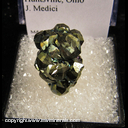 Minerals Specimen: Pyrite, Diploid Crystals from Duff Quarry, Huntsville, Ohio J. Medici Minerals Specimen: Pyrite, Diploid Crystals from Duff Quarry, Huntsville, Ohio J. Medici