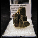Minerals Specimen: Pyrrhotite, Quartz from Santa Eulalia, Chihuahua, Mexico Minerals Specimen: Pyrrhotite, Quartz from Santa Eulalia, Chihuahua, Mexico