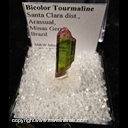 Mineral Specimen: Tourmaline from Santa Clara dist., Arassual, Minas Gerais, Brazil Mineral Specimen: Tourmaline from Santa Clara dist., Arassual, Minas Gerais, Brazil