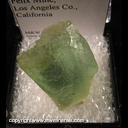 Mineral Specimen: Fluorite from Felix Mine, Los Angeles Co., California Mineral Specimen: Fluorite from Felix Mine, Los Angeles Co., California