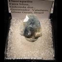 Mineral Specimen: Fluorapatite, Bertrandite, Muscovite from Faira Mine, Golconda dist., Governador Valaderas, Minas Gerais, Brazil