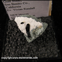 Mineral Specimen: Neptunite, Natrolite, Crossite from Gem Mine, San Benito County, California, Ex Vivian Randal Mineral Specimen: Neptunite, Natrolite, Crossite from Gem Mine, San Benito County, California, Ex Vivian Randal