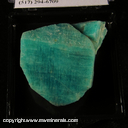 Mineral Specimen: Amazonite from Mona Mine, El Paso Co., Colorado Mineral Specimen: Amazonite from Mona Mine, El Paso Co., Colorado