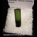 Mineral Specimen: Tourmaline (gemmy, not terminated) from Santa Clara dist., Arassual, Minas Gerais, Brazil Mineral Specimen: Tourmaline (gemmy, not terminated) from Santa Clara dist., Arassual, Minas Gerais, Brazil
