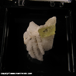 Mineral Specimen: Brazilianite, Albite from Linopolis, Minas Gerais, Brazil Mineral Specimen: Brazilianite, Albite from Linopolis, Minas Gerais, Brazil