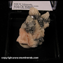 Minerals Specimen: Cerussite (LW fuorescent), Barite, Galena from Mibladen, Morocco Minerals Specimen: Cerussite (LW fuorescent), Barite, Galena from Mibladen, Morocco