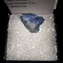 Minerals Specimen: Benitoite from Gem Mine, San Benito County, California, Ex Vivian Randal (purchased from M&W Minerals, Nov, 2001) Minerals Specimen: Benitoite from Gem Mine, San Benito County, California, Ex Vivian Randal (purchased from M&W Minerals, Nov, 2001)