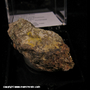 Mineral Specimen: Greenockite from San Juan, Gordon Camp, Middle Pass District, Dragoon Mts, Cochise Co., Arizona Mineral Specimen: Greenockite from San Juan, Gordon Camp, Middle Pass District, Dragoon Mts, Cochise Co., Arizona