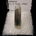 Mineral Specimen: Quartz, Included from Montgomery Co., Arkansas, Ex. A. Neely, 1960s Mineral Specimen: Quartz, Included from Montgomery Co., Arkansas, Ex. A. Neely, 1960s