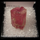 Mineral Specimen: Tourrmaline (not terminated) from Himalaya Mine, San Diego Co., California Mineral Specimen: Tourrmaline (not terminated) from Himalaya Mine, San Diego Co., California
