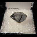 Mineral Specimen: Quartz, Double Terminated, Blue (Tourmaline Inclusions) from Jenipapo dist., Itinga, Minas Gerais, Brazil Mineral Specimen: Quartz, Double Terminated, Blue (Tourmaline Inclusions) from Jenipapo dist., Itinga, Minas Gerais, Brazil