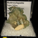 Mineral Specimen: Hydroxylapatite from Sapo Mine, Goiabeira, Minas Gerais, Brazil Mineral Specimen: Hydroxylapatite from Sapo Mine, Goiabeira, Minas Gerais, Brazil