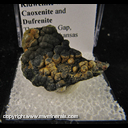 Minerals Specimen: Kidwellite with Caoxenite and Dufrenite from Three Oaks Gap, Polk Co., Arkansas Minerals Specimen: Kidwellite with Caoxenite and Dufrenite from Three Oaks Gap, Polk Co., Arkansas