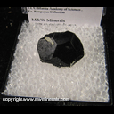 Mineral Specimen: Schorl (thin section of termination) from Jensen Quarry (now Landmark Golf Club at Oak Quarry), Jurupa, Jurupa Mts, Riverside Co., California, Ex. Steve Pullman, Ex. California Academy of Sciences , Ex. Pampeyan Collection Mineral Specimen: Schorl (thin section of termination) from Jensen Quarry (now Landmark Golf Club at Oak Quarry), Jurupa, Jurupa Mts, Riverside Co., California, Ex. Steve Pullman, Ex. California Academy of Sciences , Ex. Pampeyan Collection