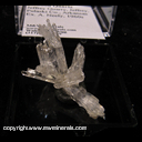 Minerals Specimen: Quartz variety: Solution from Jeffrey Quarry, Jeffrey, Pulaski Co., Arkansas Ex. A. Neely, 1960s Minerals Specimen: Quartz variety: Solution from Jeffrey Quarry, Jeffrey, Pulaski Co., Arkansas Ex. A. Neely, 1960s