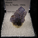 Minerals Specimen: Fluorite from Hardin Co., Illinois Ex. A. Neely, 1960s Minerals Specimen: Fluorite from Hardin Co., Illinois Ex. A. Neely, 1960s