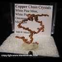 Minerals Specimen: Copper Chain Crystals from White Pine Mine, White Pine, Ontonagon County, Michigan Minerals Specimen: Copper Chain Crystals from White Pine Mine, White Pine, Ontonagon County, Michigan
