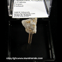 Minerals Specimen: Chondrodite, Graphite in Calcite from Pagas, Finland Minerals Specimen: Chondrodite, Graphite in Calcite from Pagas, Finland