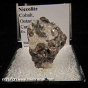 Minerals Specimen: Nickeline (Niccolite) from Cobalt, Ontario, Canada Minerals Specimen: Nickeline (Niccolite) from Cobalt, Ontario, Canada