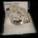 Minerals Specimen: Quartz, Herkimer like with Included Carbon from Sichuan, China Minerals Specimen: Quartz, Herkimer like with Included Carbon from Sichuan, China