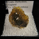 Mineral Specimen: Fluorite from Ladywash Mine, Eyam, Derbyshire, England, Ex. Josie Middleton Mineral Specimen: Fluorite from Ladywash Mine, Eyam, Derbyshire, England, Ex. Josie Middleton
