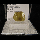 Mineral Specimen: Chrysoberyl from Minas Gerais, Brazil, Ex. Josie Middleton Mineral Specimen: Chrysoberyl from Minas Gerais, Brazil, Ex. Josie Middleton
