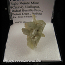 Mineral Specimen: Paravauxite from Siglo Viente Mine, Llallagua, Rafael Bustillo Prov., Potosi Dept., Bolivia, Ex. Josie Middleton Mineral Specimen: Paravauxite from Siglo Viente Mine, Llallagua, Rafael Bustillo Prov., Potosi Dept., Bolivia, Ex. Josie Middleton