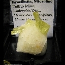Minerals Specimen: Brazilianite, Albite from Telirio Mine, Liniopolis Dist., Divino das Larajeiras, Minas Gerais, Brazil Minerals Specimen: Brazilianite, Albite from Telirio Mine, Liniopolis Dist., Divino das Larajeiras, Minas Gerais, Brazil