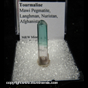 Mineral Specimen: Tourmaline from Mawi Pegamatite, Langham, Nuristan, Afghanistan Mineral Specimen: Tourmaline from Mawi Pegamatite, Langham, Nuristan, Afghanistan