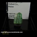 Mineral Specimen: Tourmaline (not terminated) from Dunton Quarry, Oxford Co., Maine Mineral Specimen: Tourmaline (not terminated) from Dunton Quarry, Oxford Co., Maine