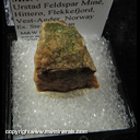 Mineral Specimen: Aeschyite-(Y), Microcline from Urstad Feldspar Mine, Hittero, Flekkefjord, Vest-Agder, Norway Ex. Steve Pullman Mineral Specimen: Aeschyite-(Y), Microcline from Urstad Feldspar Mine, Hittero, Flekkefjord, Vest-Agder, Norway Ex. Steve Pullman