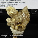 Mineral Specimen: Goyazite, Eosphorite on Hydroxylherderite from Linopolis, Minas Gerais, Brazil Mineral Specimen: Goyazite, Eosphorite on Hydroxylherderite from Linopolis, Minas Gerais, Brazil