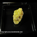 Mineral Specimen: Sulfur with minor Cinnabar from Steamboat Springs, Wahoe Co., Nevada Mineral Specimen: Sulfur with minor Cinnabar from Steamboat Springs, Wahoe Co., Nevada