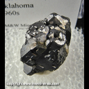 Mineral Specimen: Galena from Pitcher, Cherokee Co., Oklahoma, 1960s Mineral Specimen: Galena from Pitcher, Cherokee Co., Oklahoma, 1960s