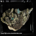Mineral Specimen: Aurichalcite, Hemimorphite, Smithsonite from 79 Mine, Hayden, Gila Co., Arizona Mineral Specimen: Aurichalcite, Hemimorphite, Smithsonite from 79 Mine, Hayden, Gila Co., Arizona