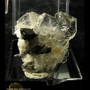 Mineral Specimen: Goshenite, Tourmaline from Resplendor, Minas Gerais, Brazil Mineral Specimen: Goshenite, Tourmaline from Resplendor, Minas Gerais, Brazil