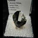 Mineral Specimen: Epidote from Calumet Mine, Turret Dist., Chaffee Co., Colorado Mineral Specimen: Epidote from Calumet Mine, Turret Dist., Chaffee Co., Colorado