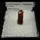 Mineral Specimen: Zircon from Kilwa Kisiwani (UNESCO Site), Kilwa District, Lindi Region, Tanzania, Pre 1960 Mineral Specimen: Zircon from Kilwa Kisiwani (UNESCO Site), Kilwa District, Lindi Region, Tanzania, Pre 1960