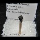 Mineral Specimen: Gahnite, Quartz from Fremont Co., Colorado, Ex. Josie Middleton