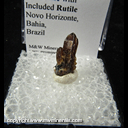 Mineral Specimen: Xenotime with Included Rutile from Novo Horizonte, Bahia, Brazil Mineral Specimen: Xenotime with Included Rutile from Novo Horizonte, Bahia, Brazil