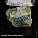 Mineral Specimen: Linarite, Perite, Caledonite from Reward Mine, Inyo Co., California Mineral Specimen: Linarite, Perite, Caledonite from Reward Mine, Inyo Co., California