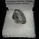 Mineral Specimen: Quartz, Blue (Included Tourmaline) from Jenipapo dist., Itinga, Minas Gerais, Brazil Mineral Specimen: Quartz, Blue (Included Tourmaline) from Jenipapo dist., Itinga, Minas Gerais, Brazil